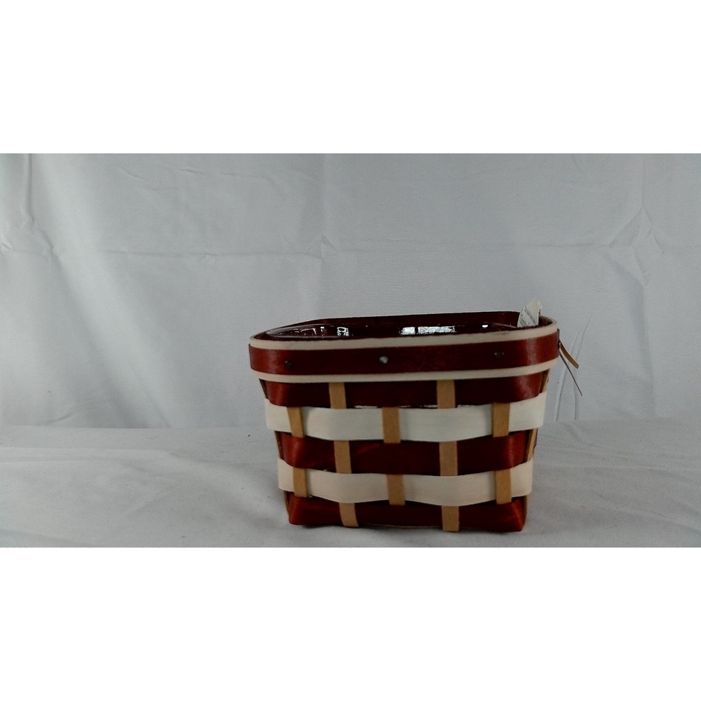 Longaberger Candy Cane Square Gift Basket Set -‎ NEW
